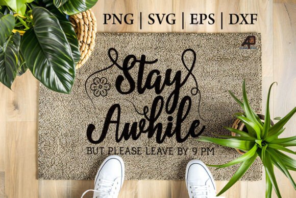 Doormat Quote Saying SVG PNG Design Review