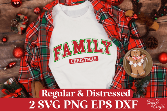 Family Christmas Varsity SVG Quote Review