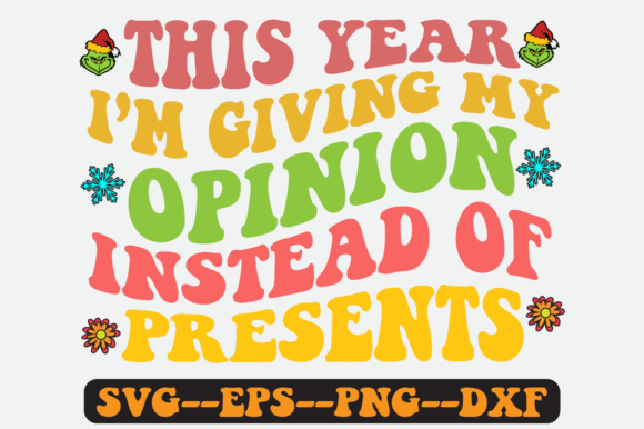 This Year Christmas Quote Retro Svg for Crafts and Graphics