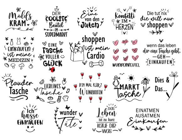 Tote Bag Quote,Taschensprüche Svg German Review